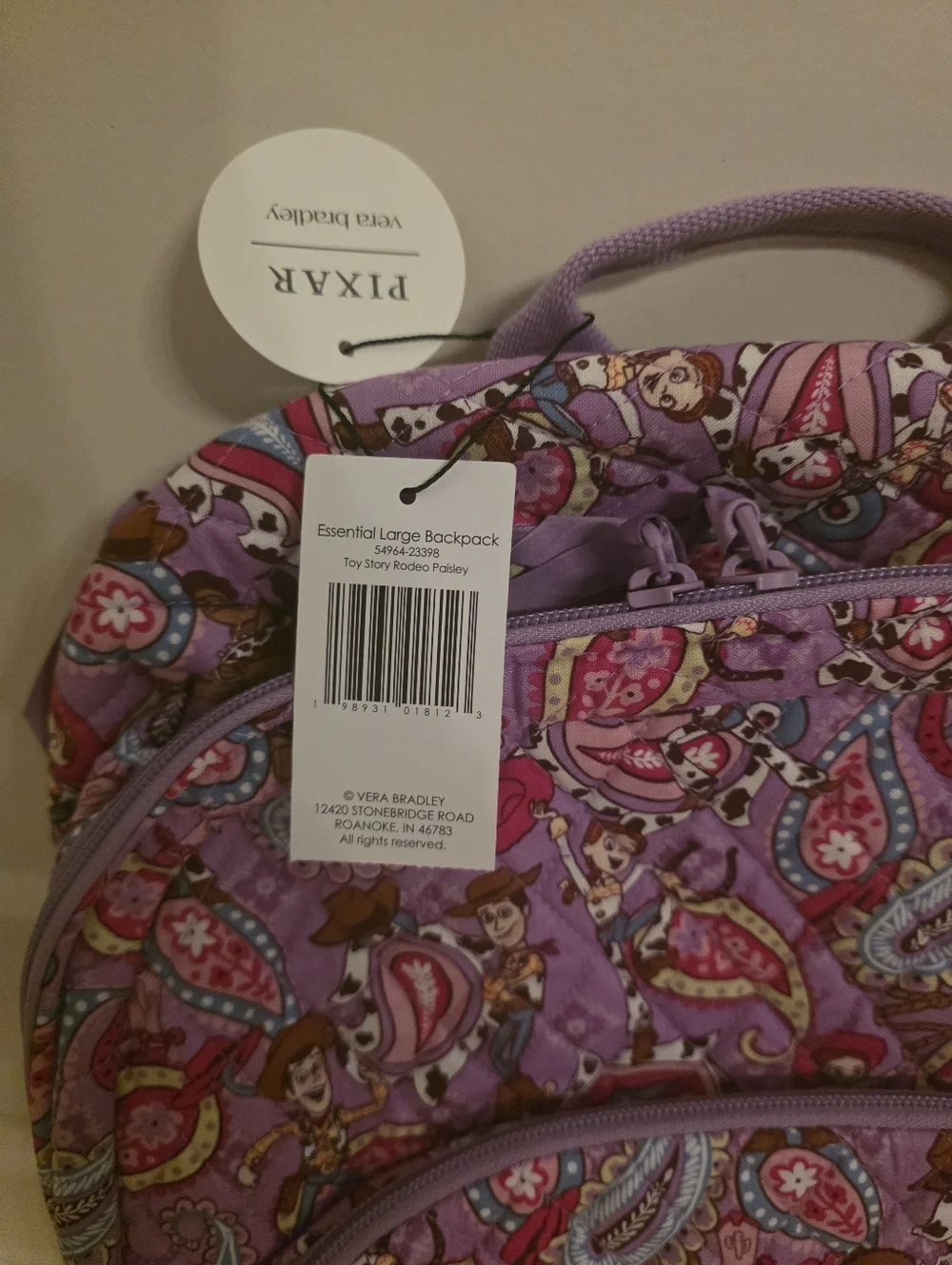 Vera Bradley Pixar Toy Story Backpack-NWT - Picture 9 of 10